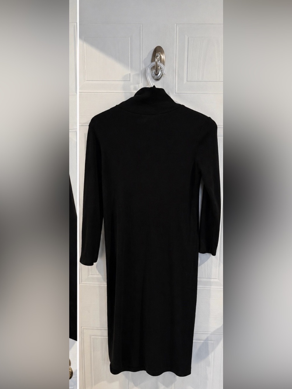 twik Black Ribbed Knit dress